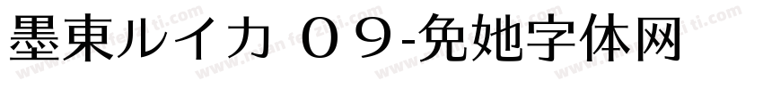 墨東ルイカ ０９字体转换